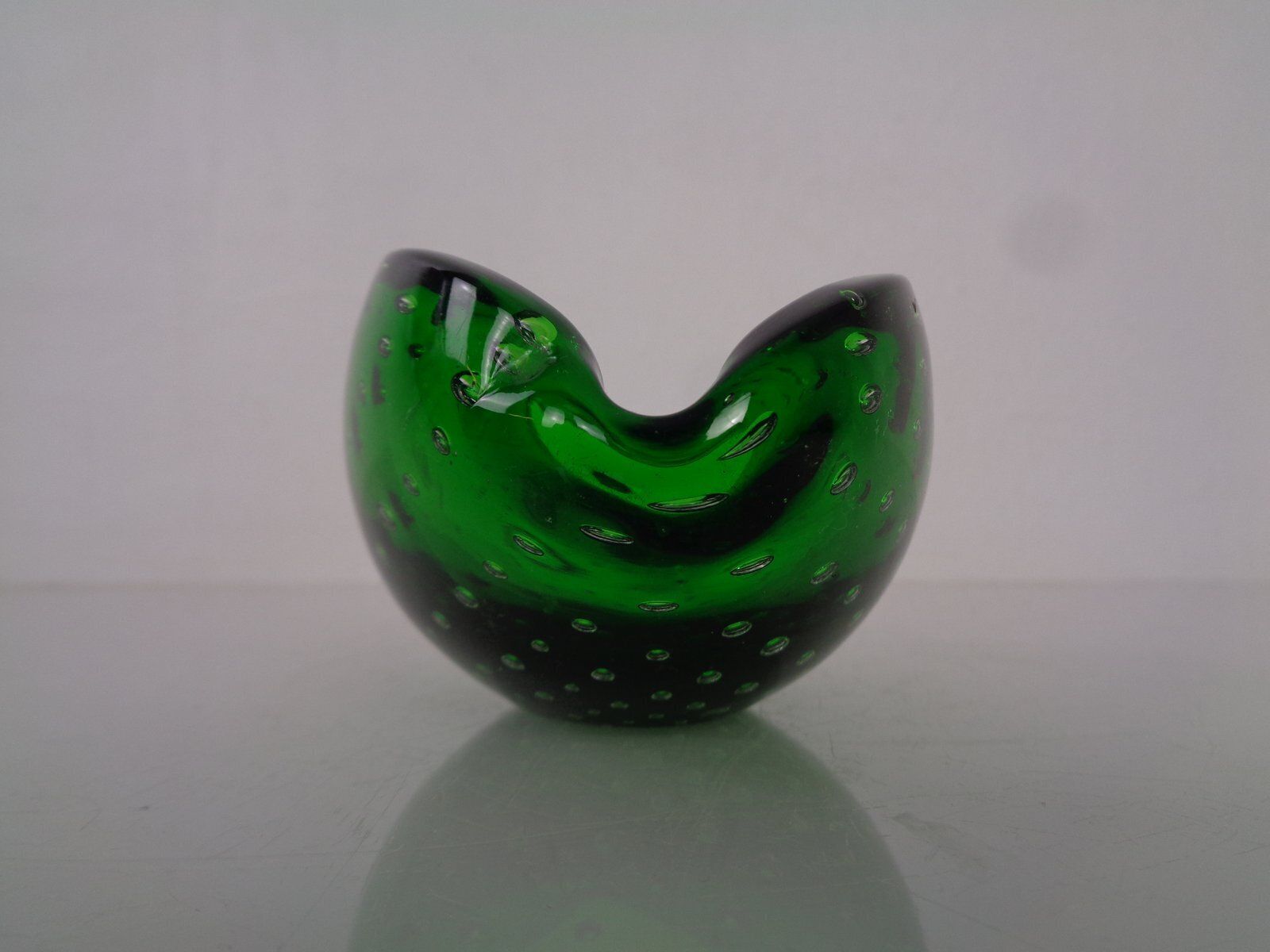 photo vintage Green Sommerso Murano Glass Ashtray, Italy, 1960s