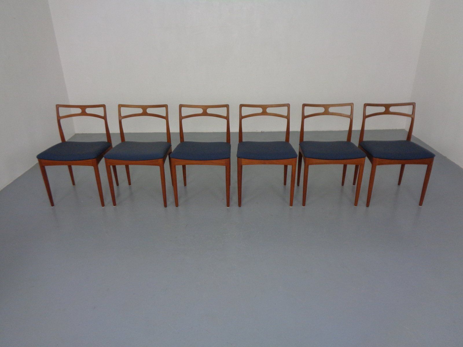 Model 94 Teak & Kvadrat Hallingdal Dining Chairs By Johannes Andersen For Christian Linneberg, Denmark, 1960s, Set Of 6 photo buy