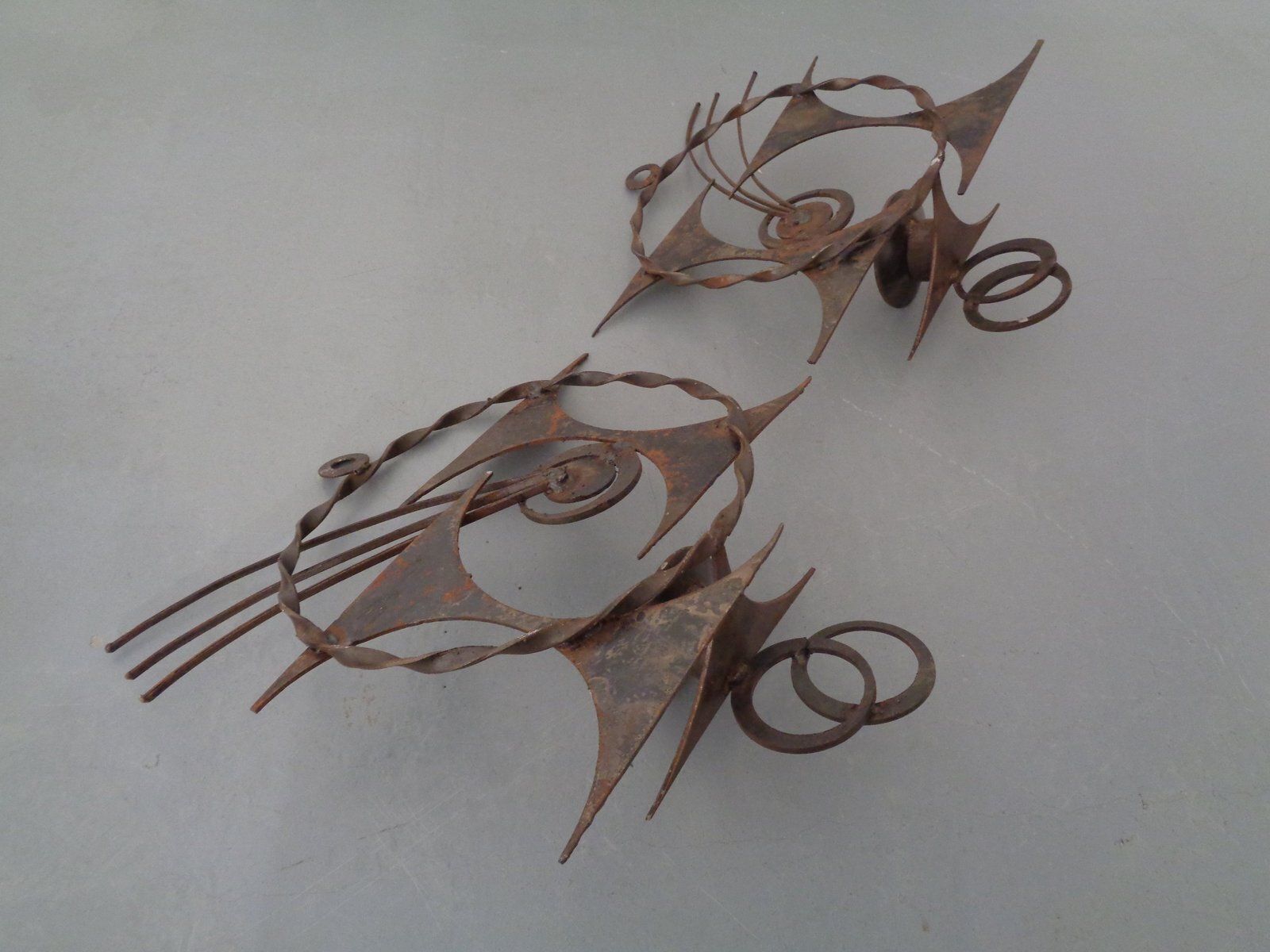 photo furniture Brutalist Iron Candleholders By Henrik Horst, Denmark, 1960s, Set Of 2