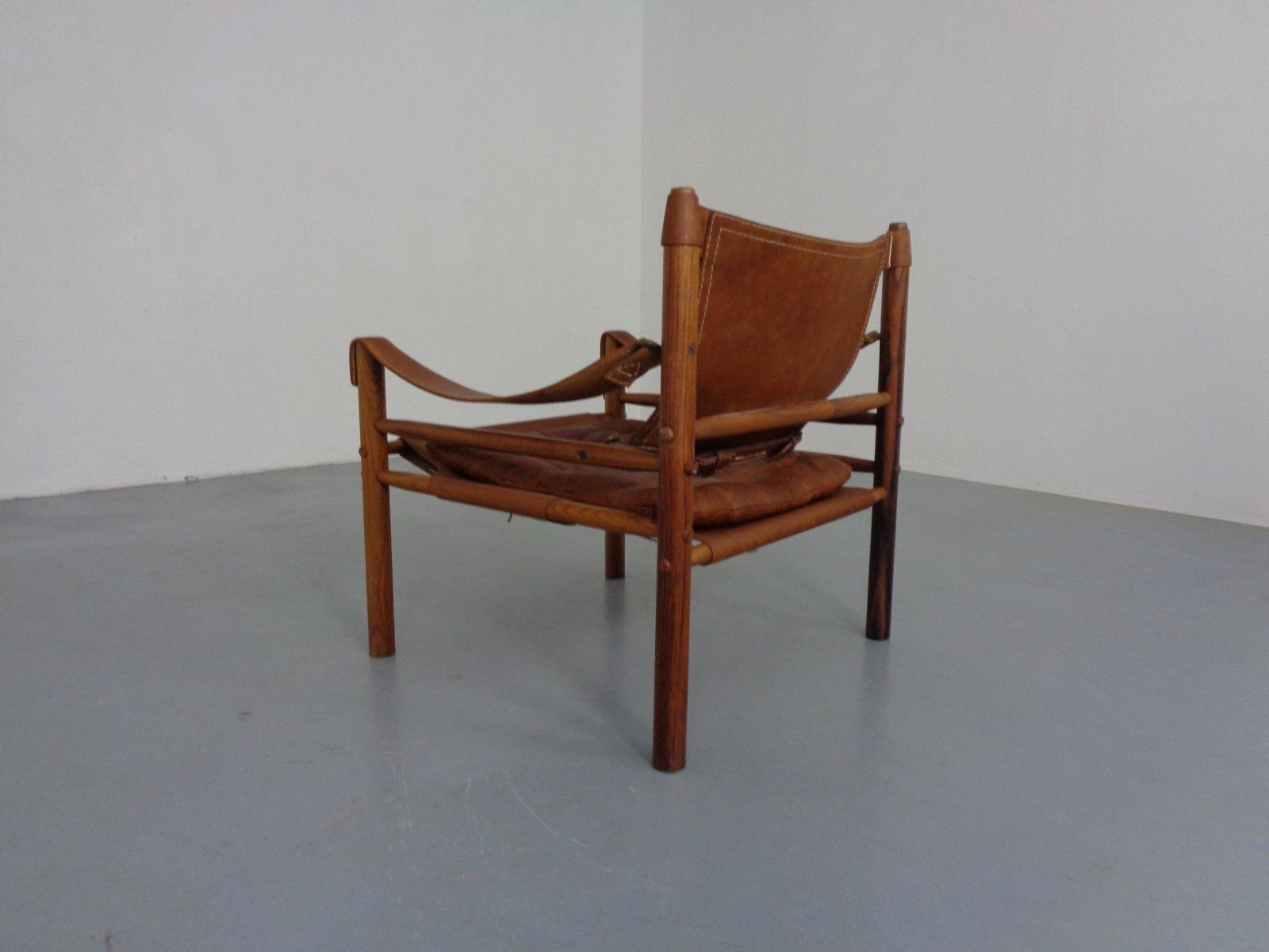 Sirocco Safari Chair In Rosewood And Leather By Arne Norell, Sweden, 1960s photo buy