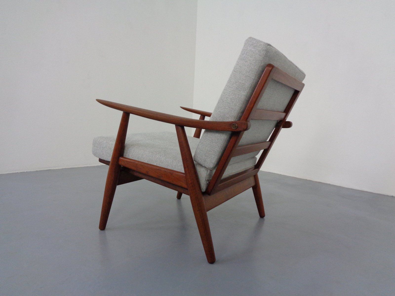 Teak Ge 270 Armchair By Hans J. Wegner For Getama, 1950s photo vintage