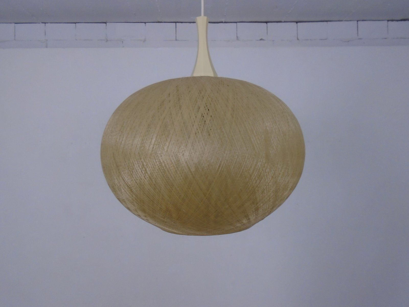Spun Fiberglass Pendant Lamp, Germany, 1960s photo for sale