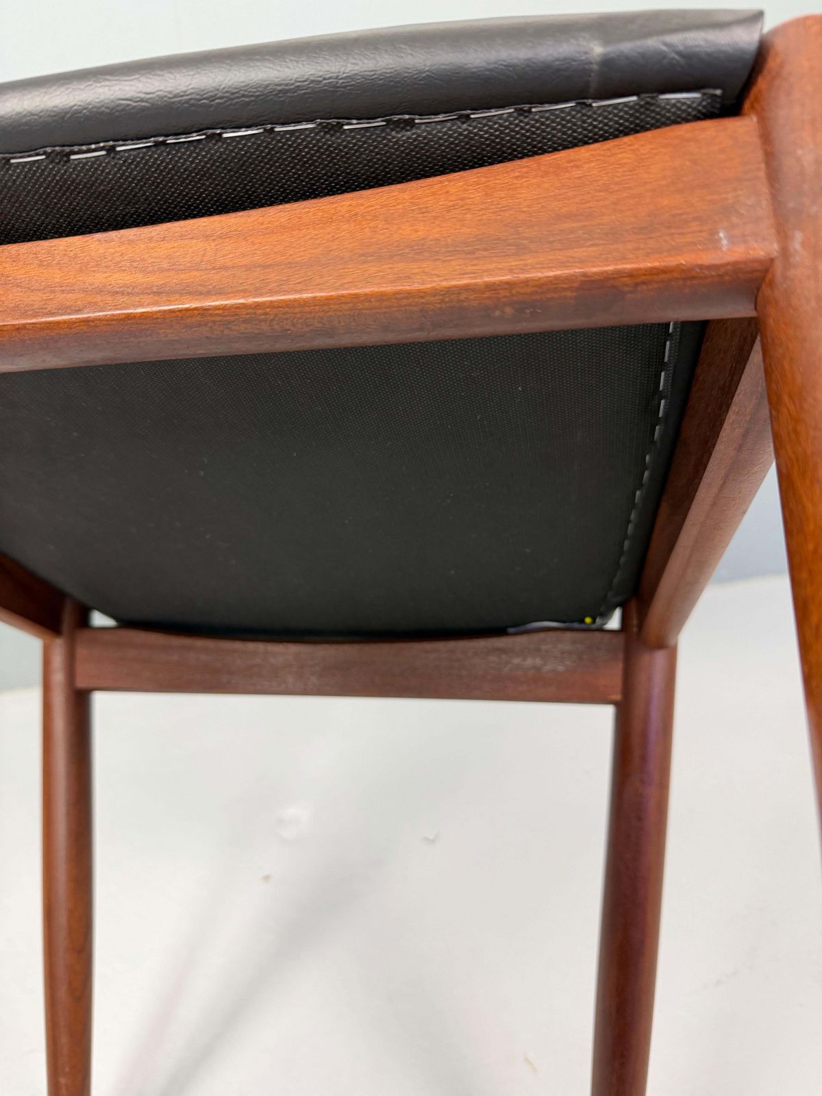 photo for sale Kai Kristiansen Model 31 Set Of 6 Teak 'A' Frame Chairs For Schou Andersen, 1960