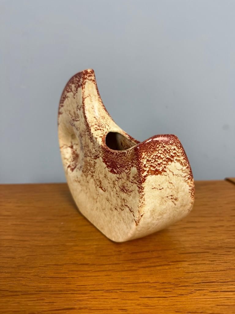 Roberto Rigon For Bertoncello Italy, Mid Century Modern Ceramic Vase, 1960 photo vinterior