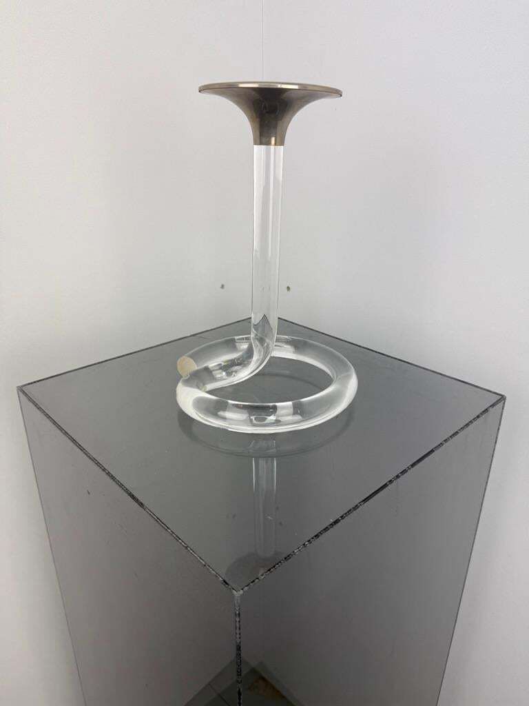 Dorothy Thorpe Style Lucite Candle Stick Mid Century  France photo vintage