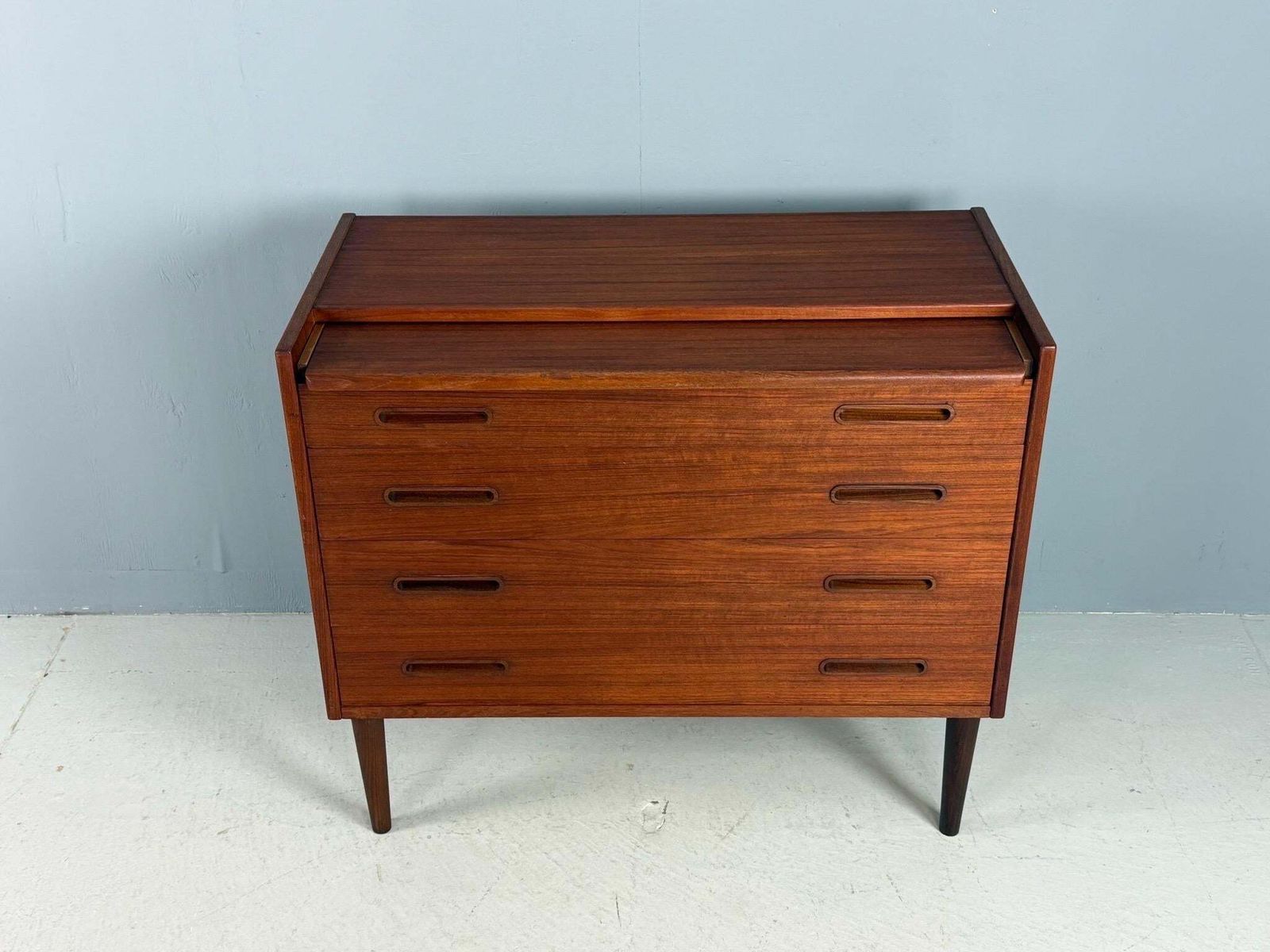 Mid Century Modern Teak Desk /Vanity Table/ Cabinet, 1960's, Denmark photo 1084.0