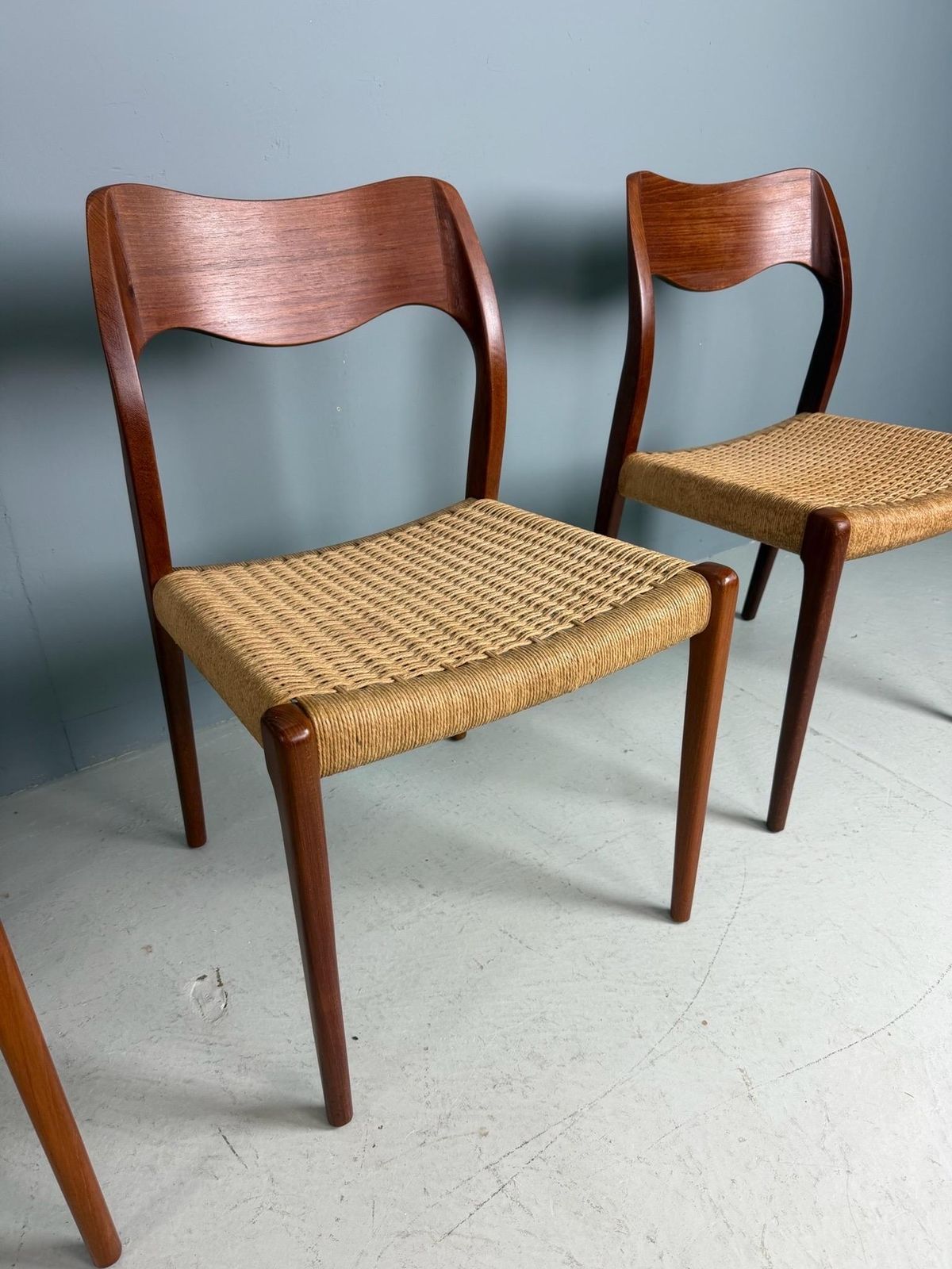 Set Of 4 Teak Niels O. Møller Dining Chairs  Model 71, Denmark photo Furniture