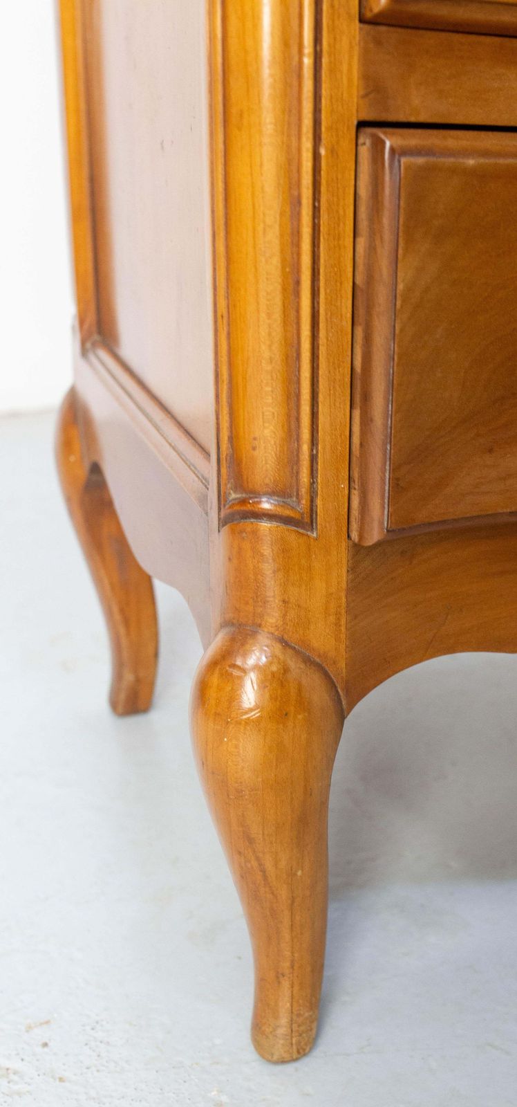 1292.0 French Louis XV Style Cherry Wood Commode Semainier Chest Of Drawers C. 1980 photo