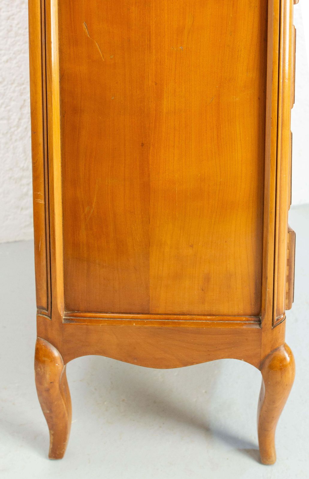photo buy French Louis XV Style Cherry Wood Commode Semainier Chest Of Drawers C. 1980