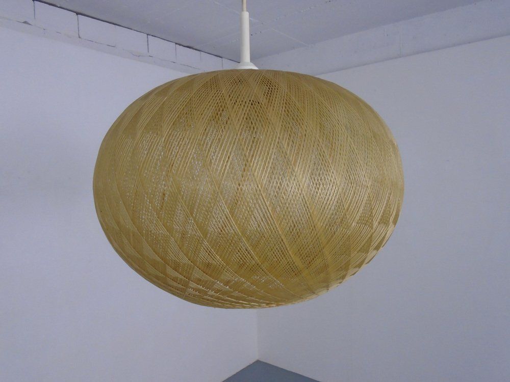 Spun Fiberglass Pendant Lamp, Germany, 1960s