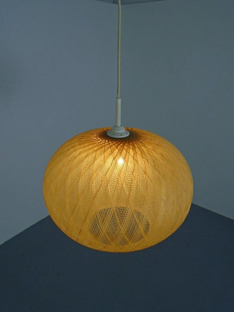 Spun Fiberglass Pendant Lamp, Germany, 1960s photo furniture