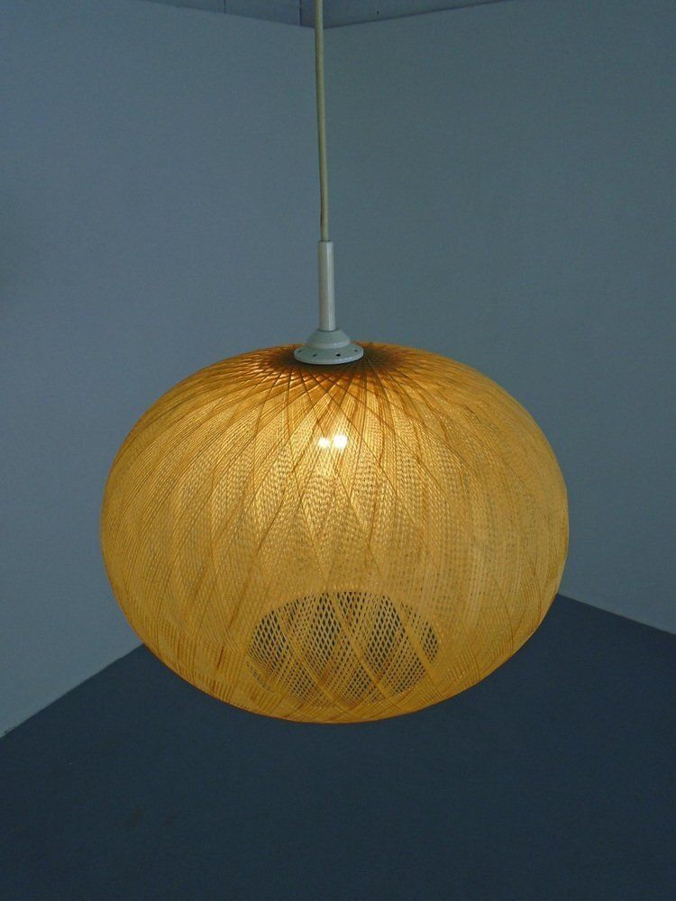 Spun Fiberglass Pendant Lamp, Germany, 1960s photo Lighting