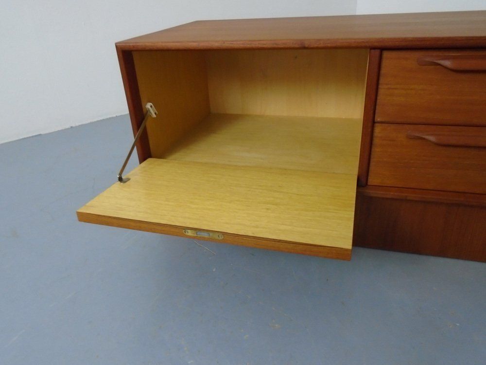 512.0 Rt 200 Teak Lowboard By Heinrich Riestenpatt For Rt Möbel, Germany, 1960s photo