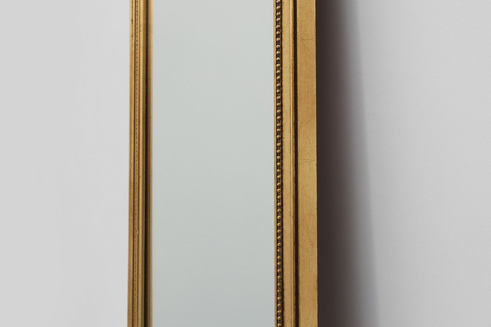 Vintage Gilded Wooden Mirror With Eagle On Top, 1950s photo 1301.0