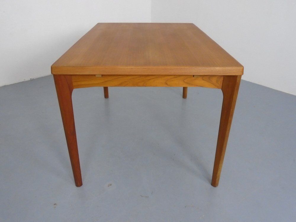 Extendable Teak Dining Table By Henning Kjærnulf For Velje Møbelfabrik, 1960s photo vinterior