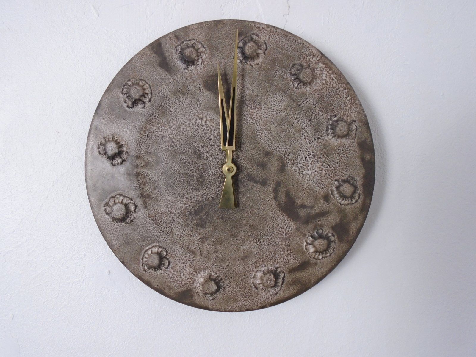Ceramic Wall Clock From Krösselbach / Junghans, Germany, 1960s