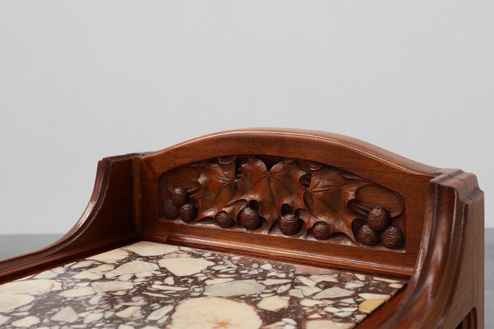 8848.0 Art Nouveau Nightstands With Marble Top Attributed To Paul Alexandre Dumas, France, 1910s, Set Of 2 photo