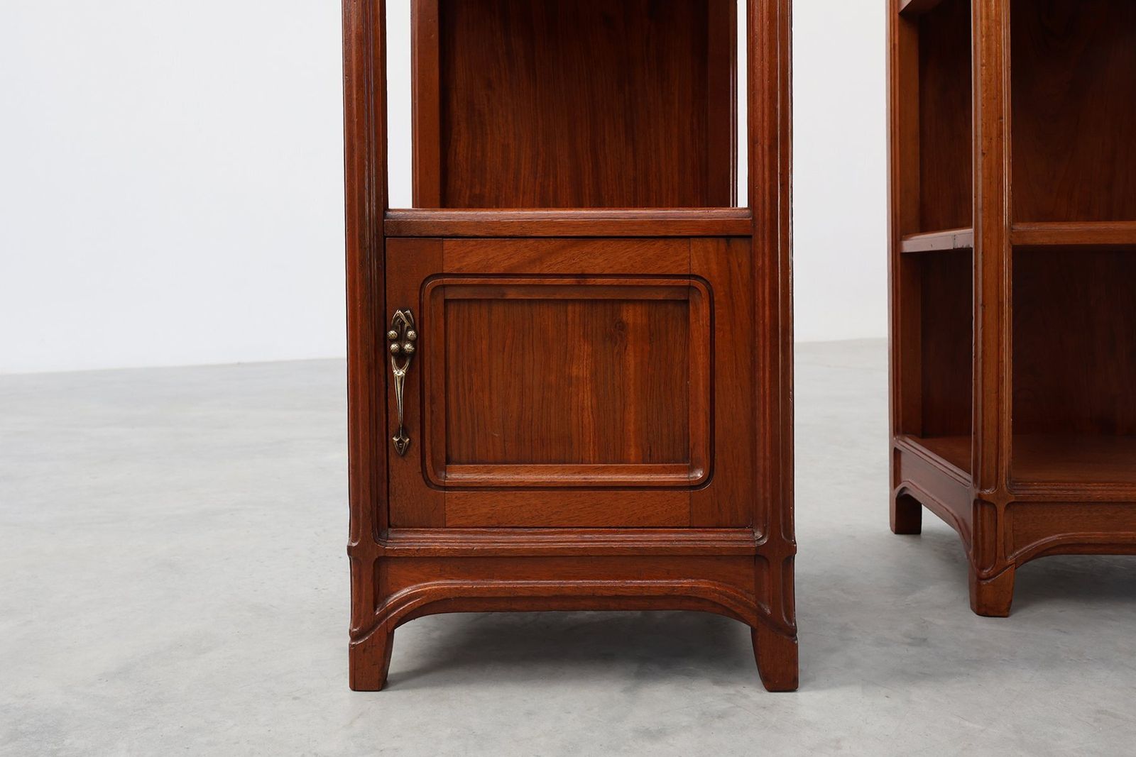 photo buy Art Nouveau Nightstands With Marble Top Attributed To Paul Alexandre Dumas, France, 1910s, Set Of 2