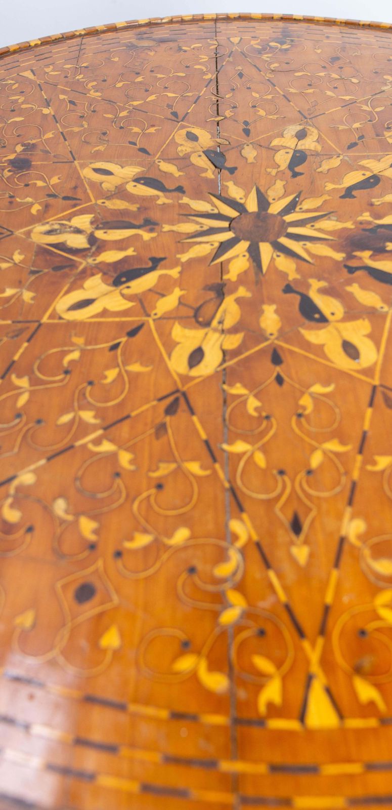 photo vinterior Moroccan Inlaid Atlas Cedar Central Or Coffee Table  20th Mid Century