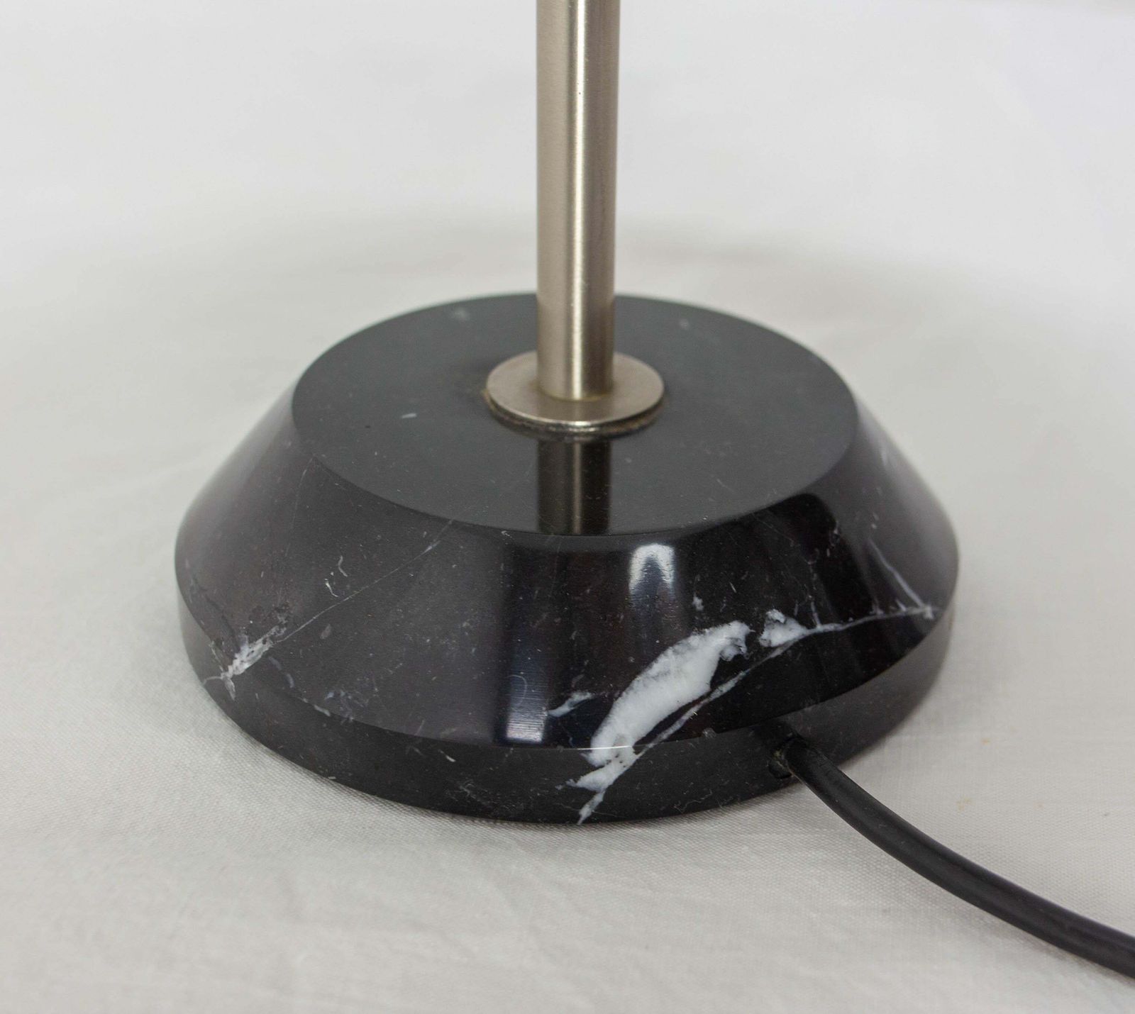 French Marble Chrome & Glass Table Alfa Lamp Sergio Mazza For Artemide C 1960 photo 751.0