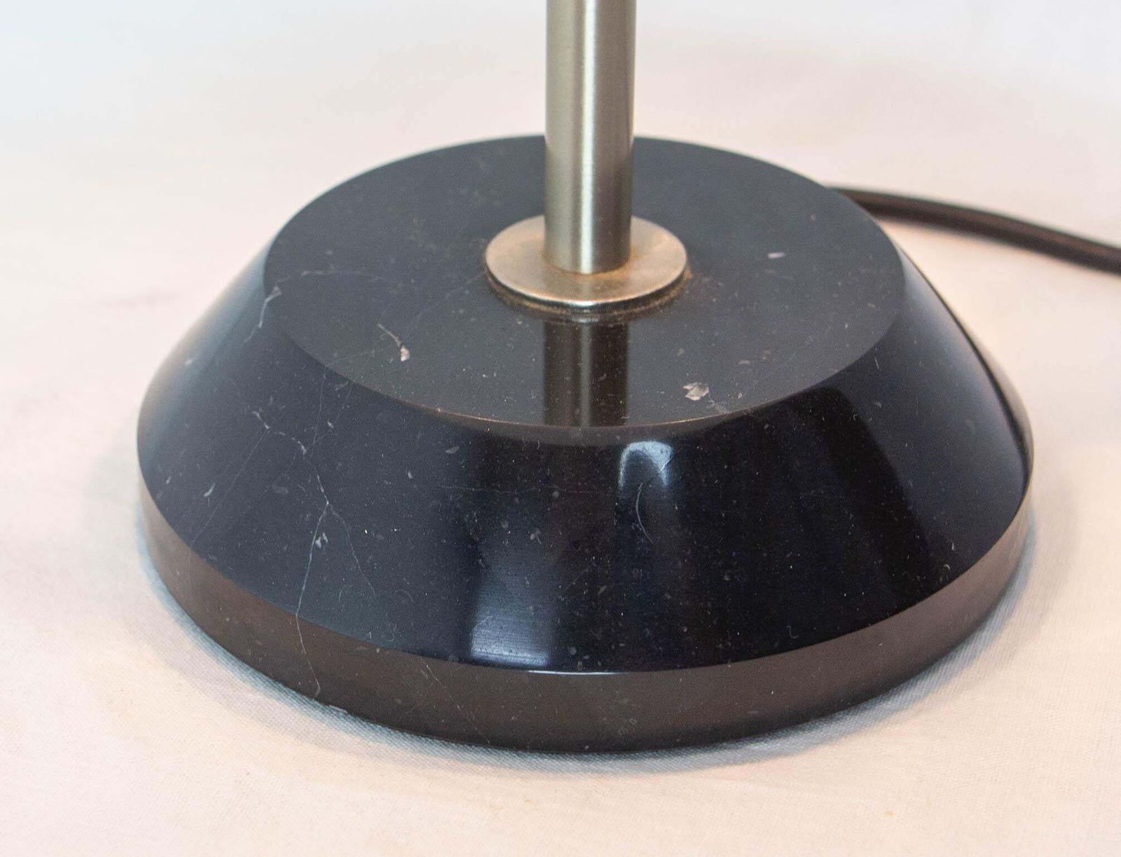 French Marble Chrome & Glass Table Alfa Lamp Sergio Mazza For Artemide C 1960 photo vinterior