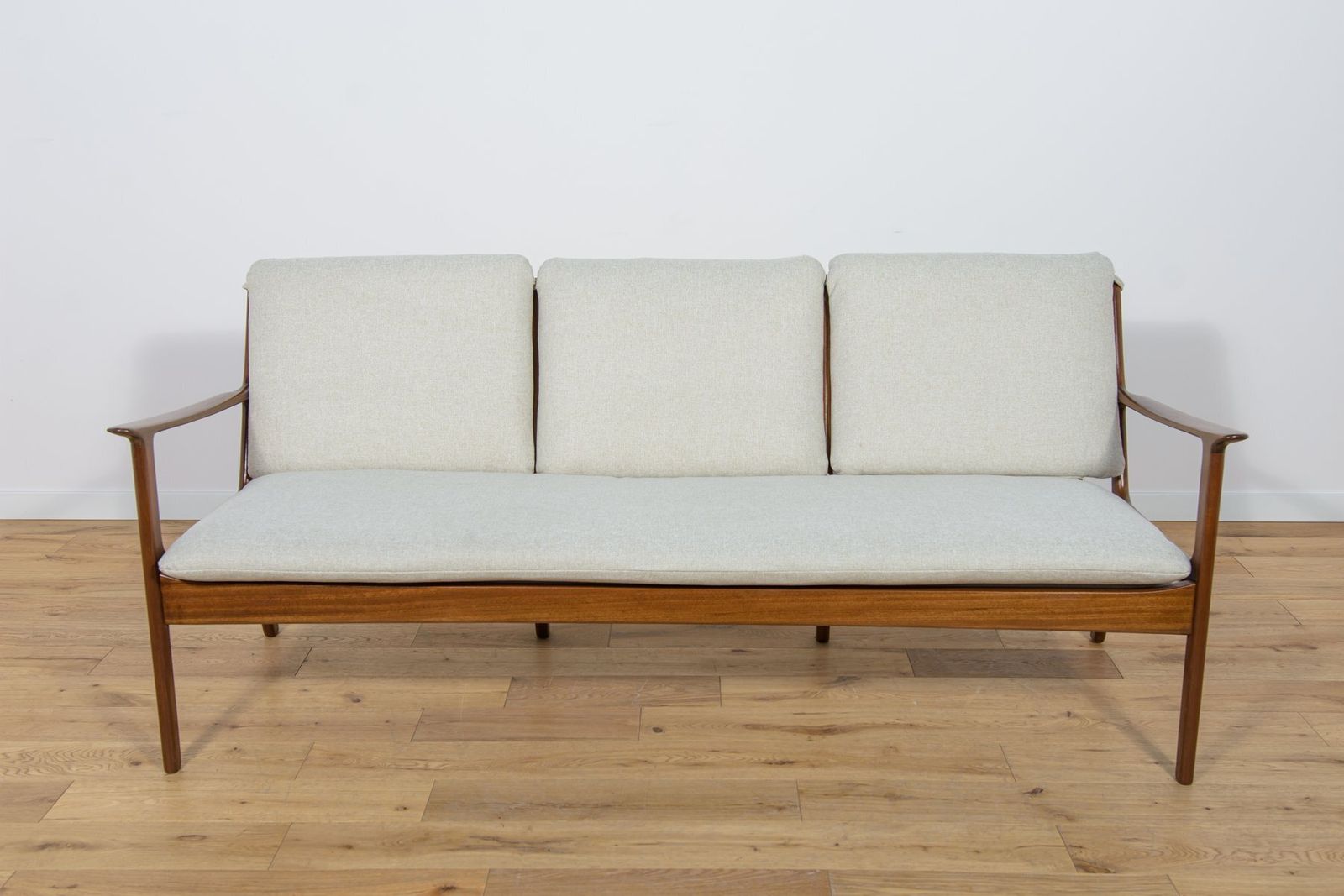 Mid Century Three Seater Sofa By Ole Wanscher For Poul Jeppesens, 1960s photo for sale