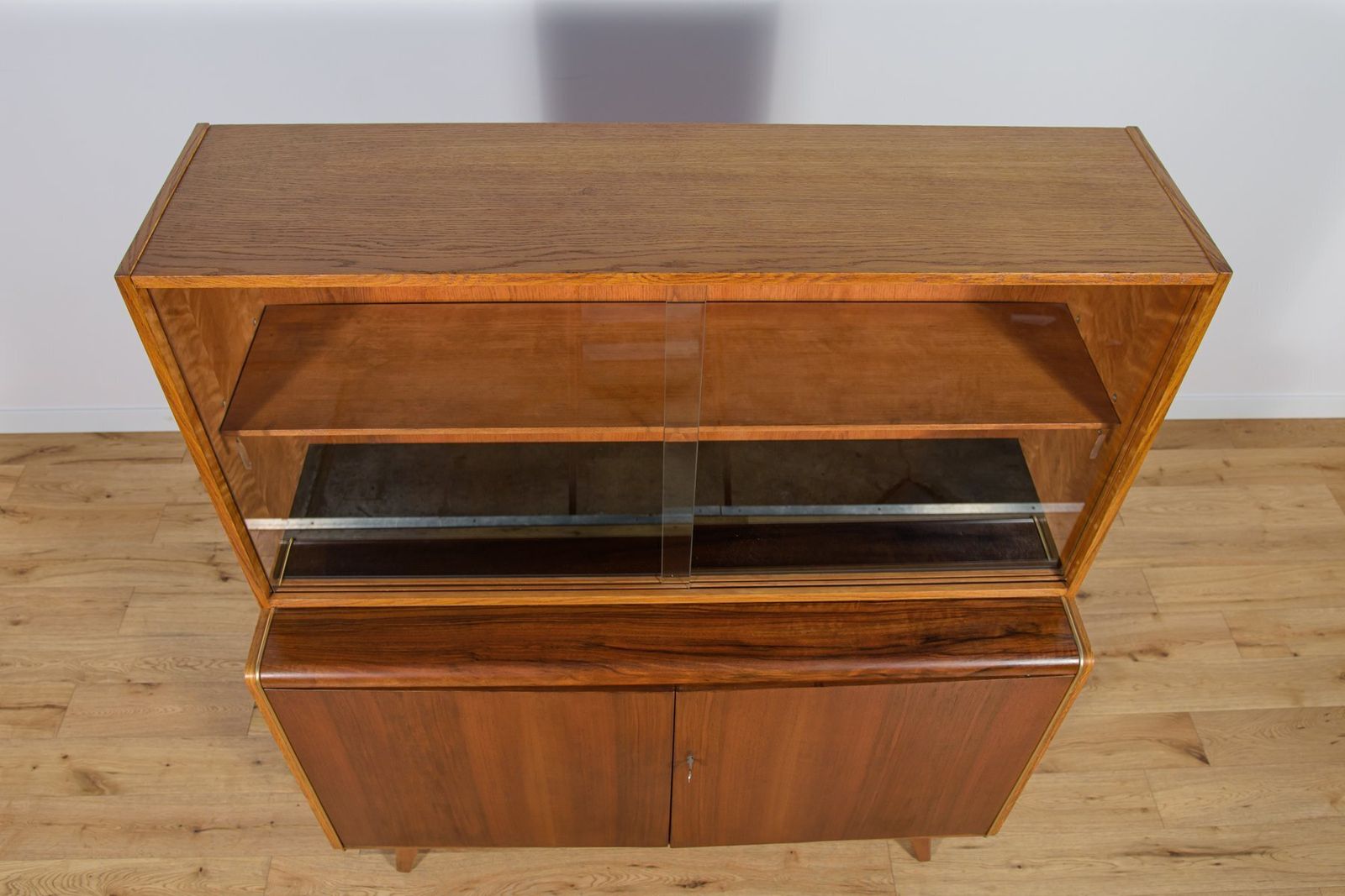 Cabinet With Bookcase By Hubert Nepozitek & Bohumil Landsman For Jitona, 1960s photo vinterior