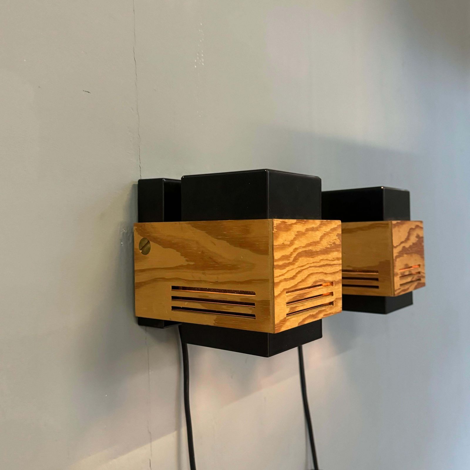 Cubism Wall Lamps By Claus Bolby For Cebo Industri 70's photo vinterior