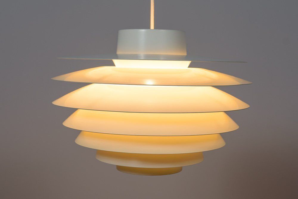 Mid Century Danish Verona Pendant Lamp By Svend Middelboe For Fog & Menup, 1970s photo for sale