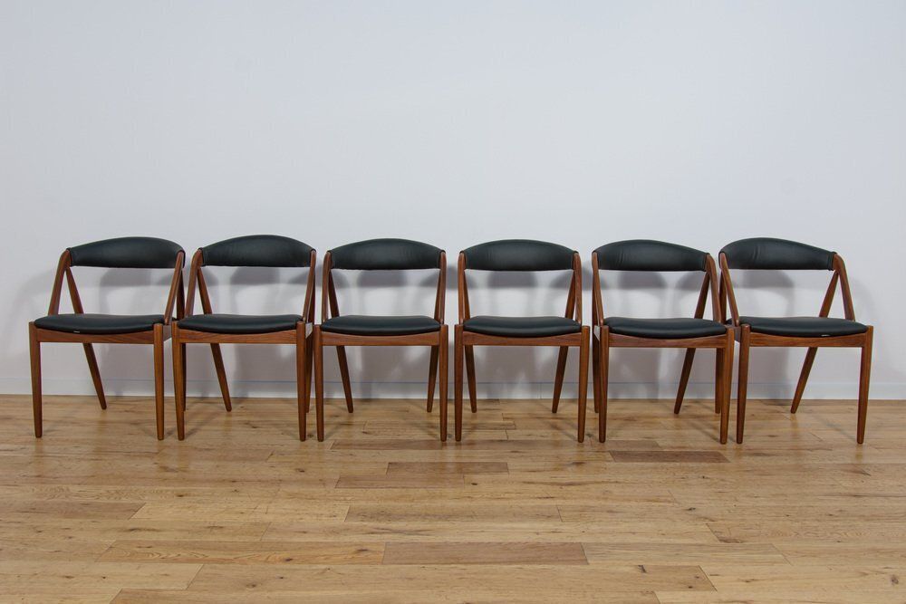 Model 31 Dining Chairs By Kai Kristiansen For Schou Andersen, Denmark, 1960s, Set Of 6 photo for sale