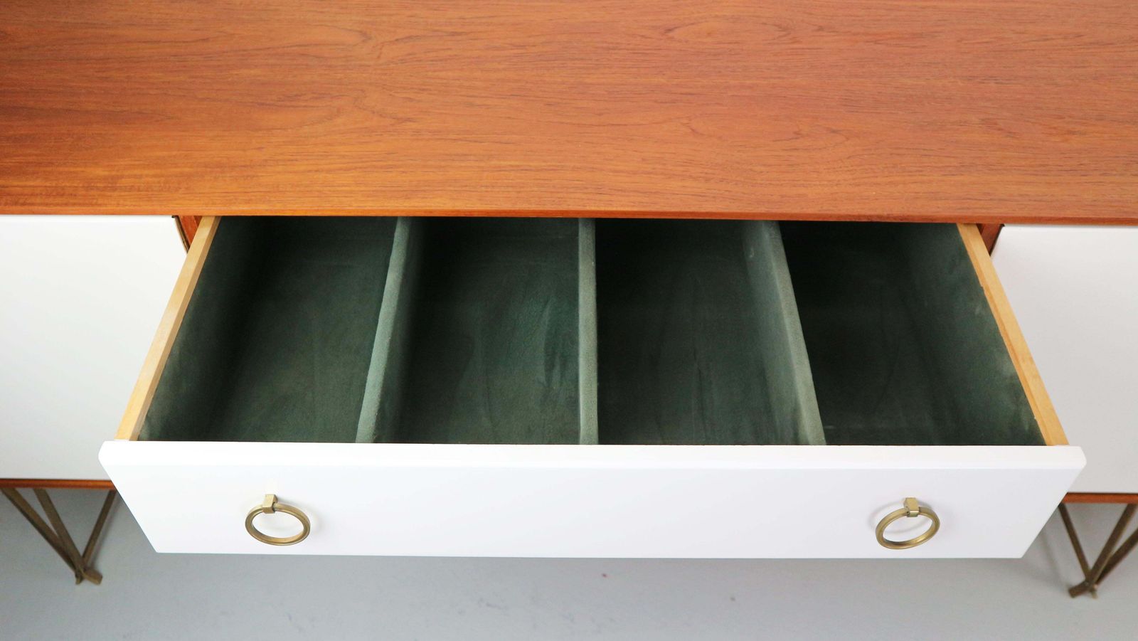 William Watting Teak & Brass Highbiard/ Buffet Cabinet For Fristho, 1950 Denmark photo buy