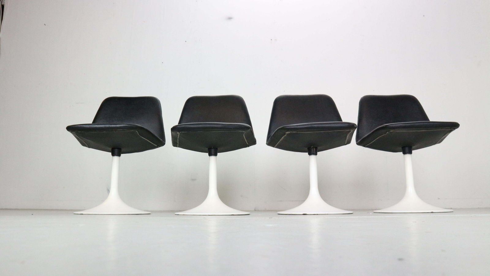 Scandinavian Modern Set Of 4 Dinning Chairs By Börje Johanson Vinga, Sweden 1970 photo buy