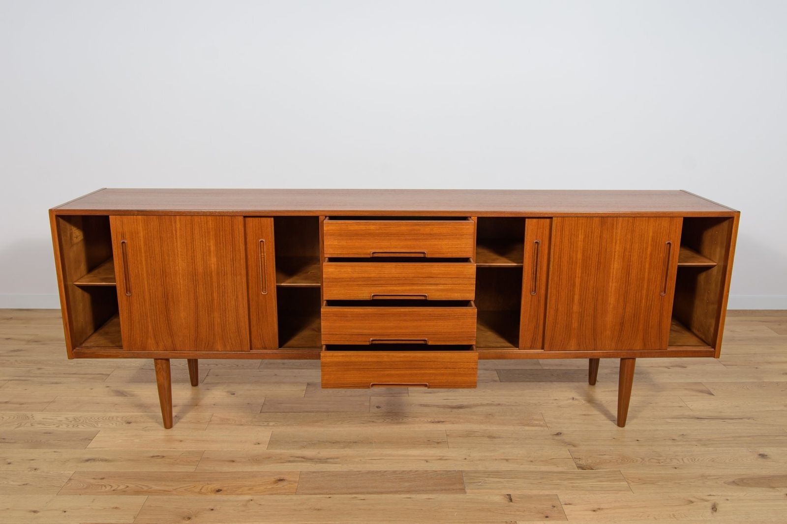 3589.0 Mid Century Teak Sideboard By Nils Jonsson For Hugo Troeds, Sweden, 1960s photo