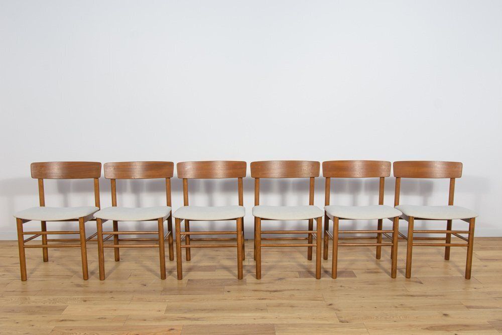 J39 Folkchairs Chairs By Børge Mogensen For Farstrup, 1950s, Set Of 6 photo Furniture