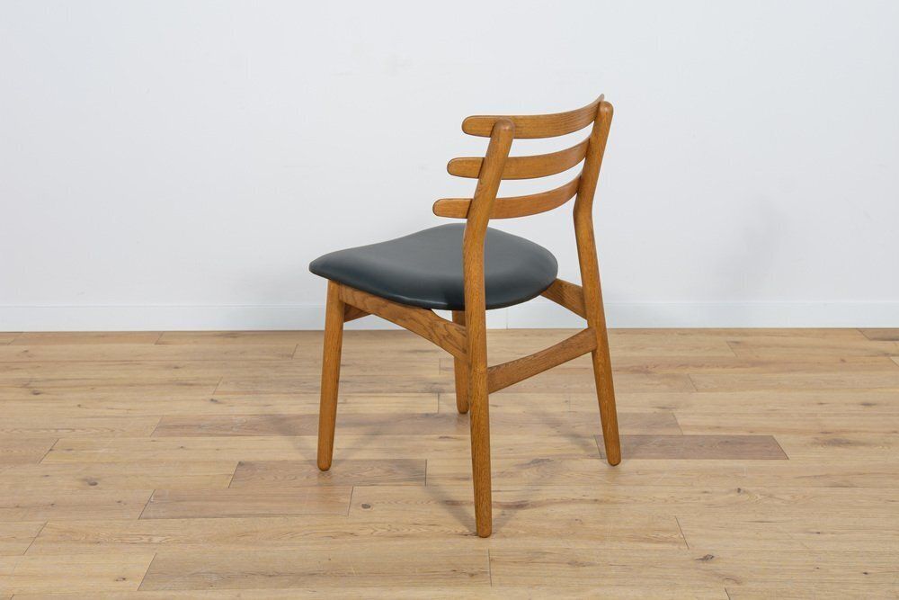 Furniture Mid Century Oak Dining Chairs By Poul Volther For Fdb Mobler, Denmark, 1960s, Set Of 6 photo