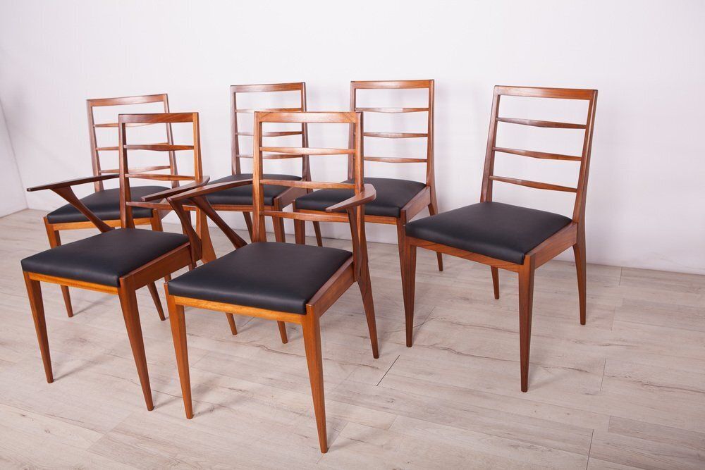 Mid Century Dining Chairs From McIntosh, 1960s, Set Of 6