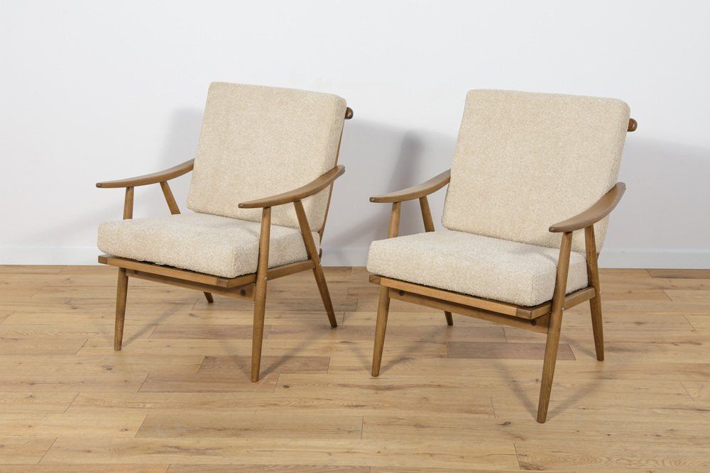 Set Of Mid Century Armchairs From Ton, 1960s photo furniture