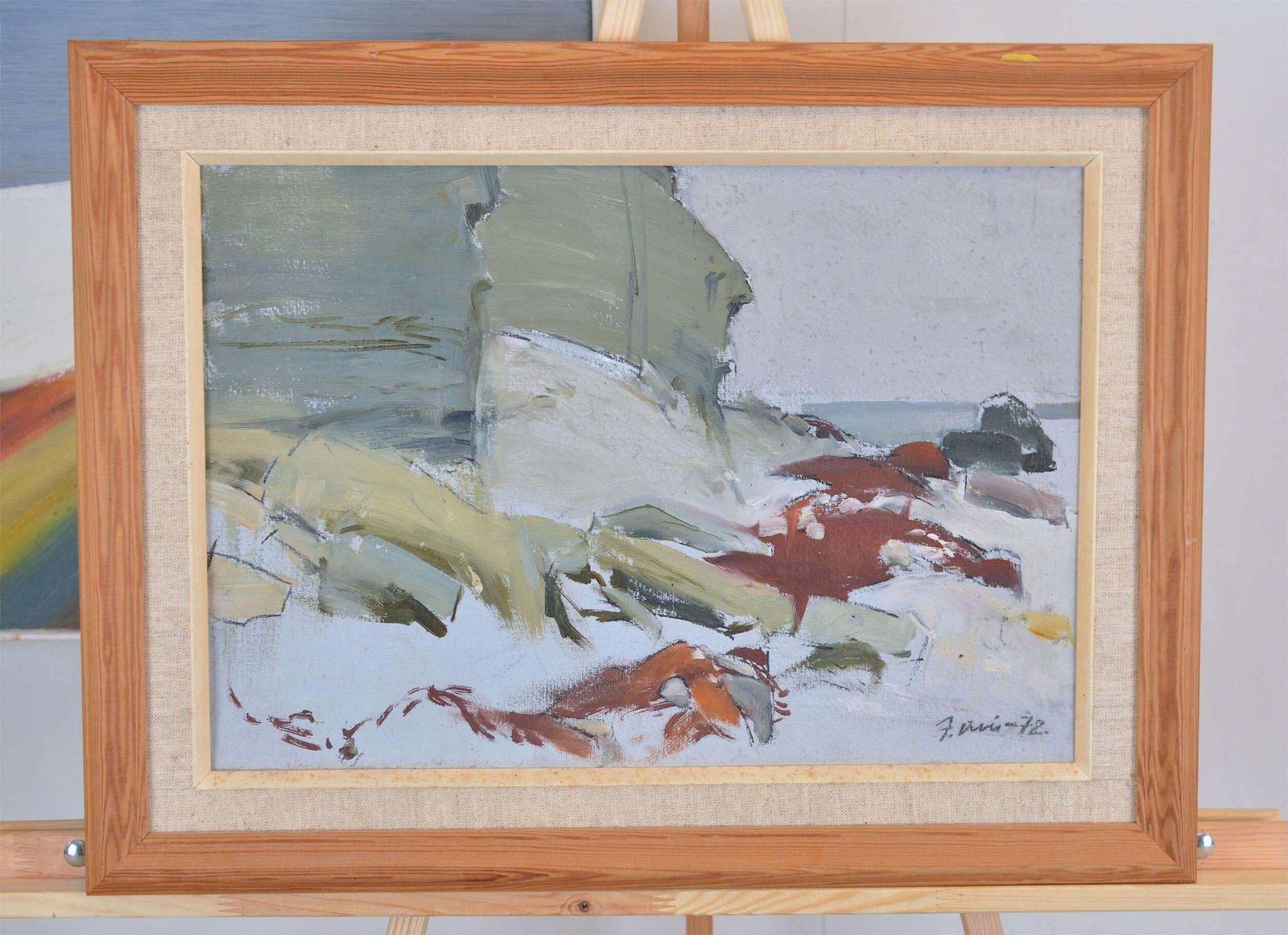 Janis Osisshore. 1972. Oil On Canvas. 34x50 Cm1972 photo 1214.0