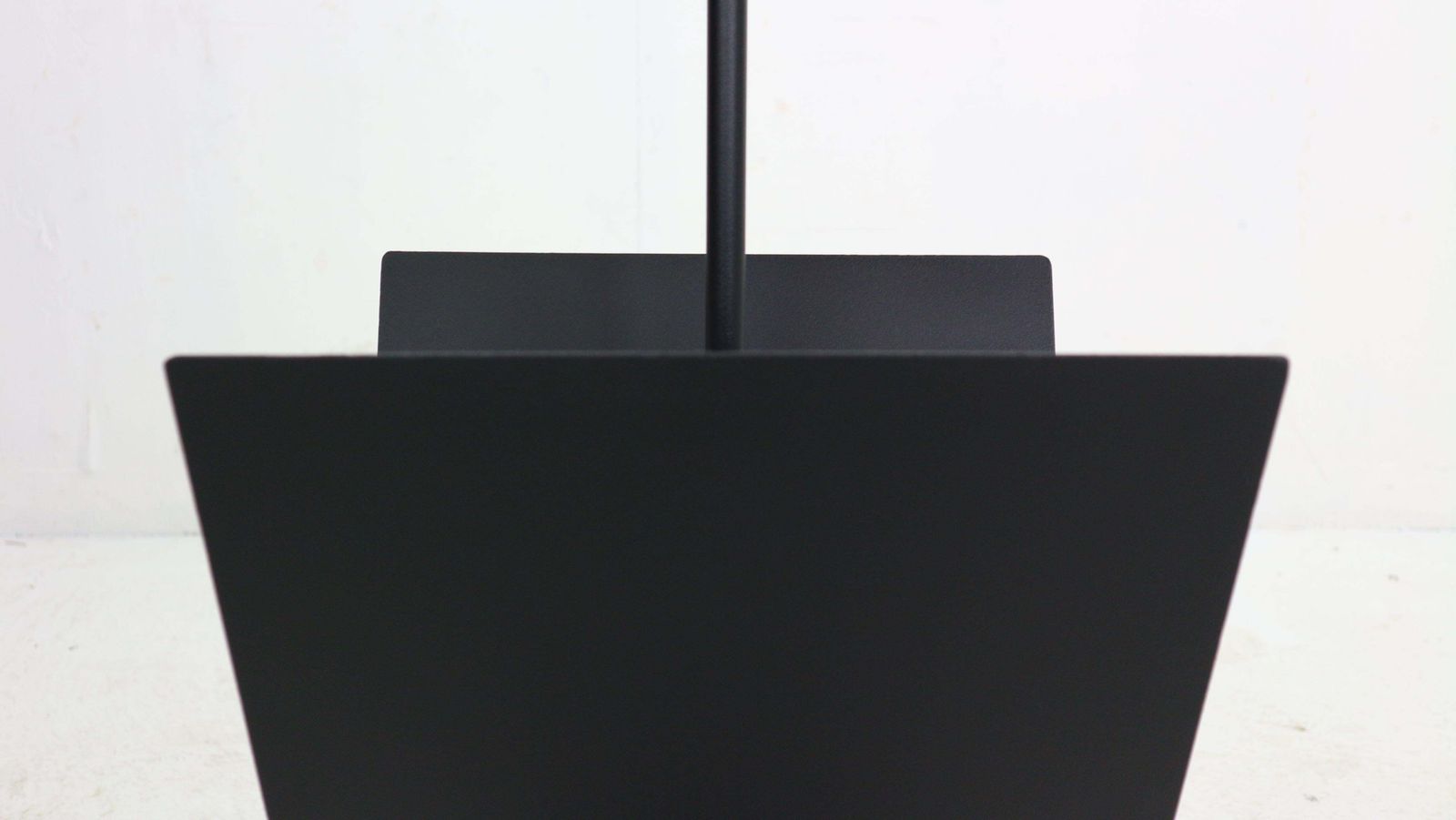 photo for sale Porada Arredi Black Metal Minimalistic Magazinine Rack, 1980's, Italy