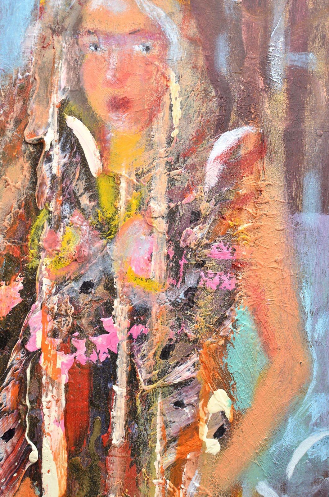 Uldis Krauzenew Gown. 2020. Oil/Cardboard, 37x24 Cm2020 photo for sale