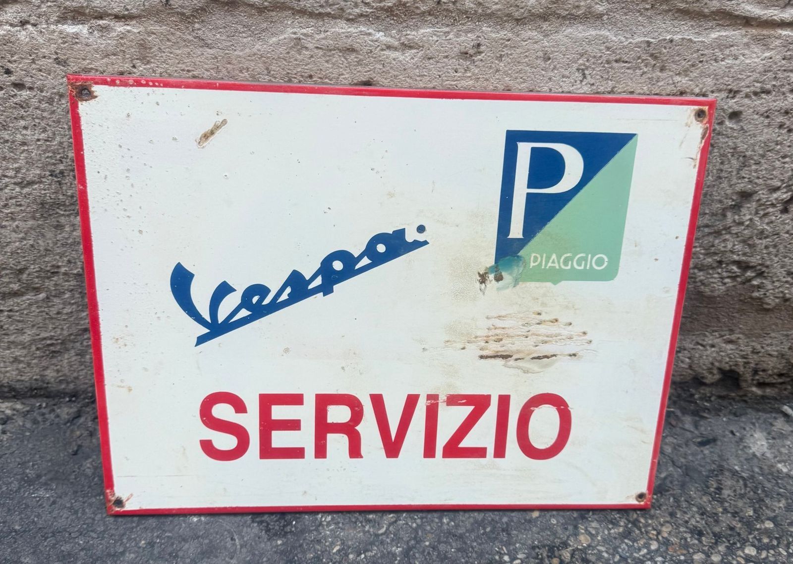Vintage Piaggio Vespa Sign, 1960s photo furniture