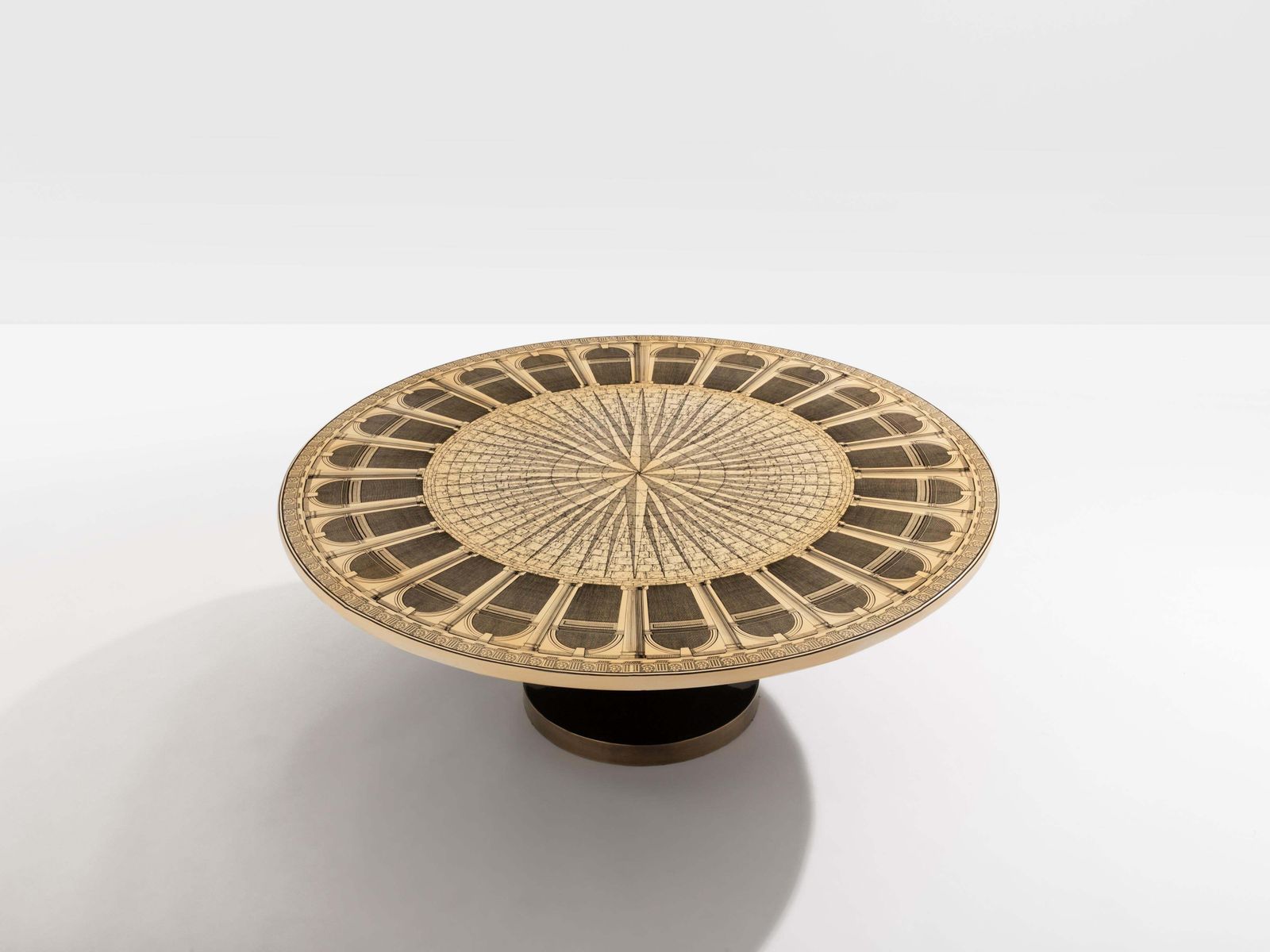 Piero Fornasetti Architettura Coffee Table 1960 photo furniture