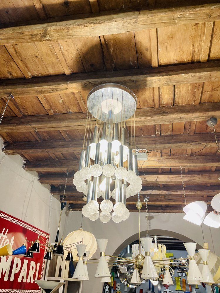 Chandelier By Gaetano Sciolari, 1970s photo Lighting