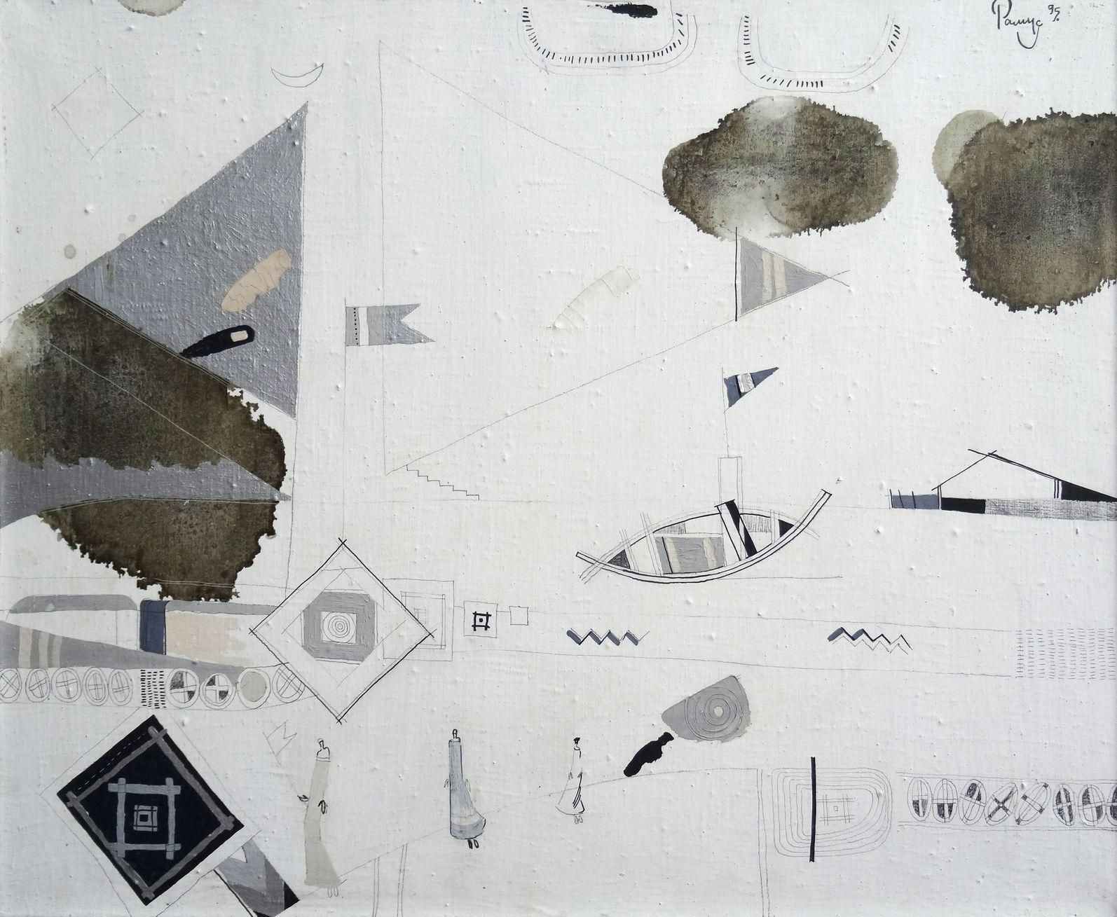 Ramuss Miсhailtechnique  1995, Oil On Canvas, 49x59 Cm1995
