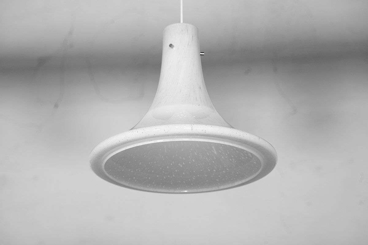 Large Opaline Handblown Chandelier From Glashütte Limburg, 1960s photo 1173.0