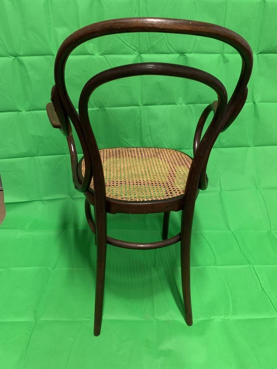 Armchair In Beech And Vienna Straw By Michael Thonet For Thonet, Austria, Late 19th Century