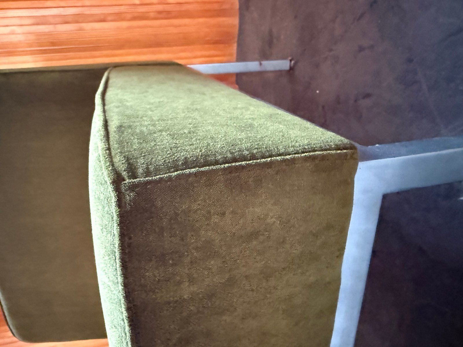 Green Velvet Chair, 1960s photo Furniture