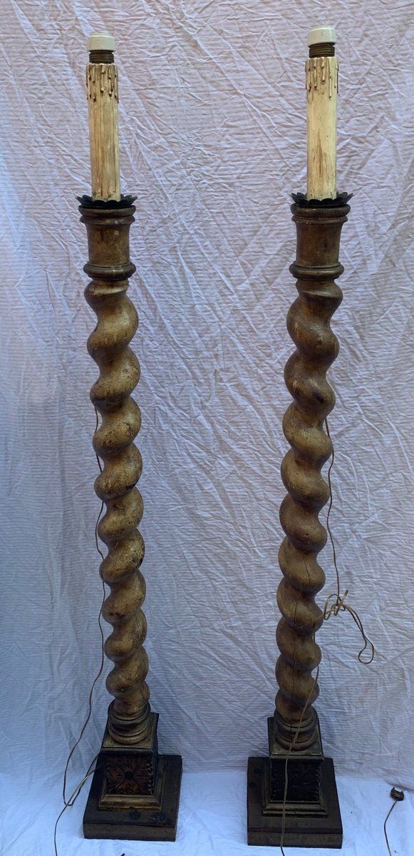Italian Church Candelabras, Mid 19th Century, Set Of 2