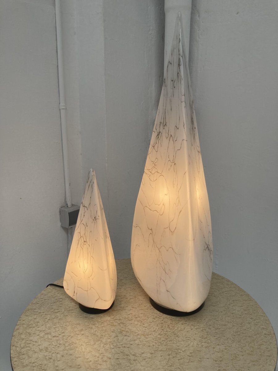 Murano Table Lamps Attributed To Lino Tagliapietra For Effetre, Italy, 1980s, Set Of 2