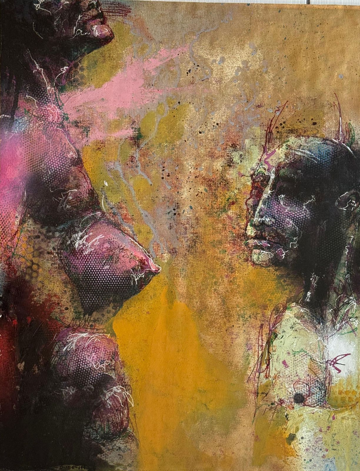 Podolczak Igord 156 144, Monotype, Cardboard/Canvas/Author's Technique, 64x50 Cm